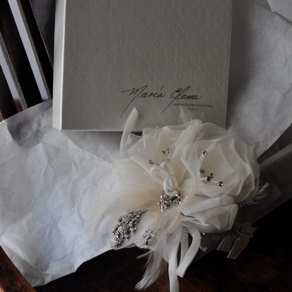 Maria Elena WEDDING Hair + Pin Combination Piece /  Swarovski Crystals